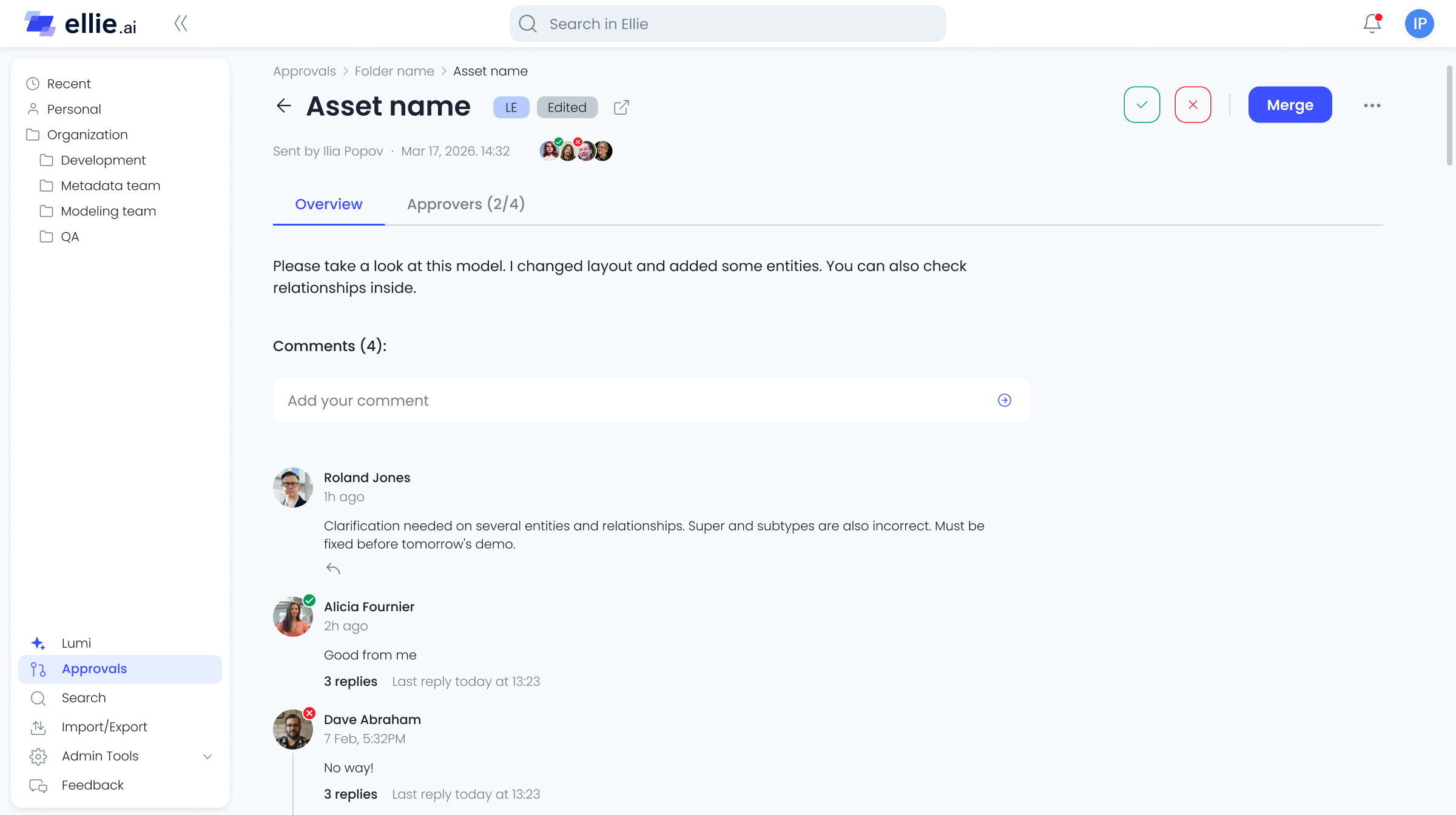 Proposal-based change workflow